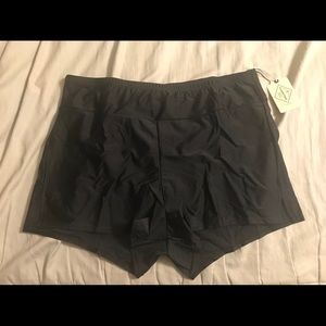 NWT St. John’s Bay Tankini Black Boy Shorts 18W